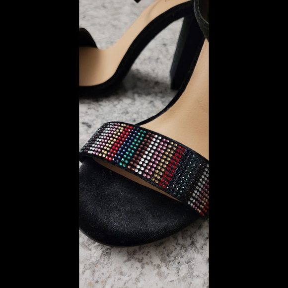Torrid 8.5 Staci Velvet Rhinestone Heels - Picture 10 of 13